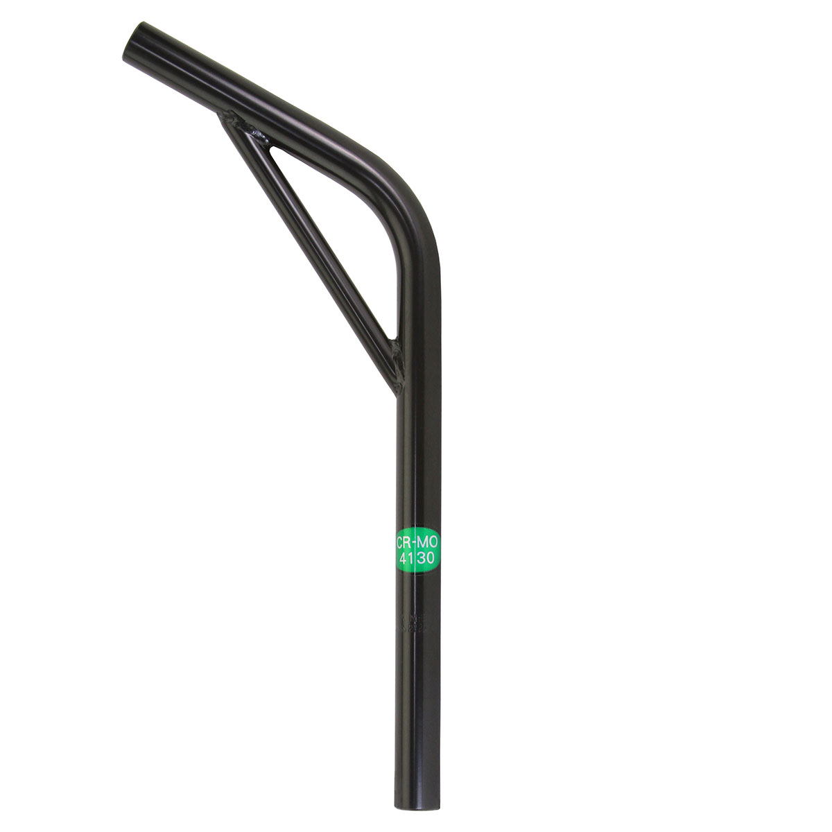 Cro-Mo Seatpost Pilar 22.2 x 400mm Lay-Back W/Support Black.